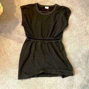 Offline by Aerie mini dress. Black fleece cut out dress